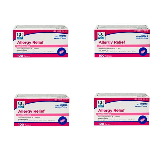 4 Pack Quality Choice Allergy Complete 100 Tablets Each