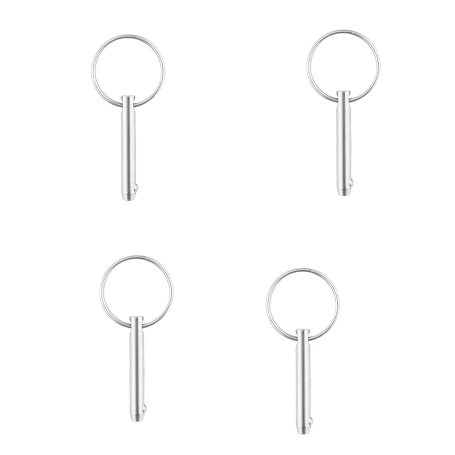 4 Pcs Marine Quick Release Pins Bimini Top Pins, Diameter 1/4in (6.3mm