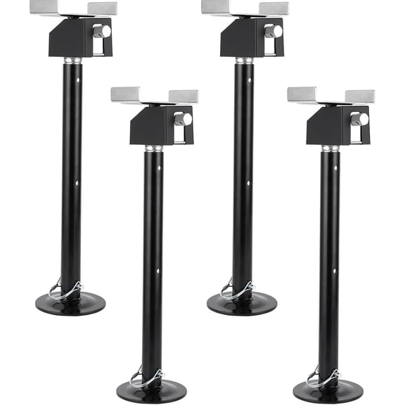 4 Pack RV Slide Out Stabilizer Jacks Heavy Duty 5000 lb Capacity Adjustable 21 In -34 In Quick-Lift Support Jack Set for Camper and Travel Trailer