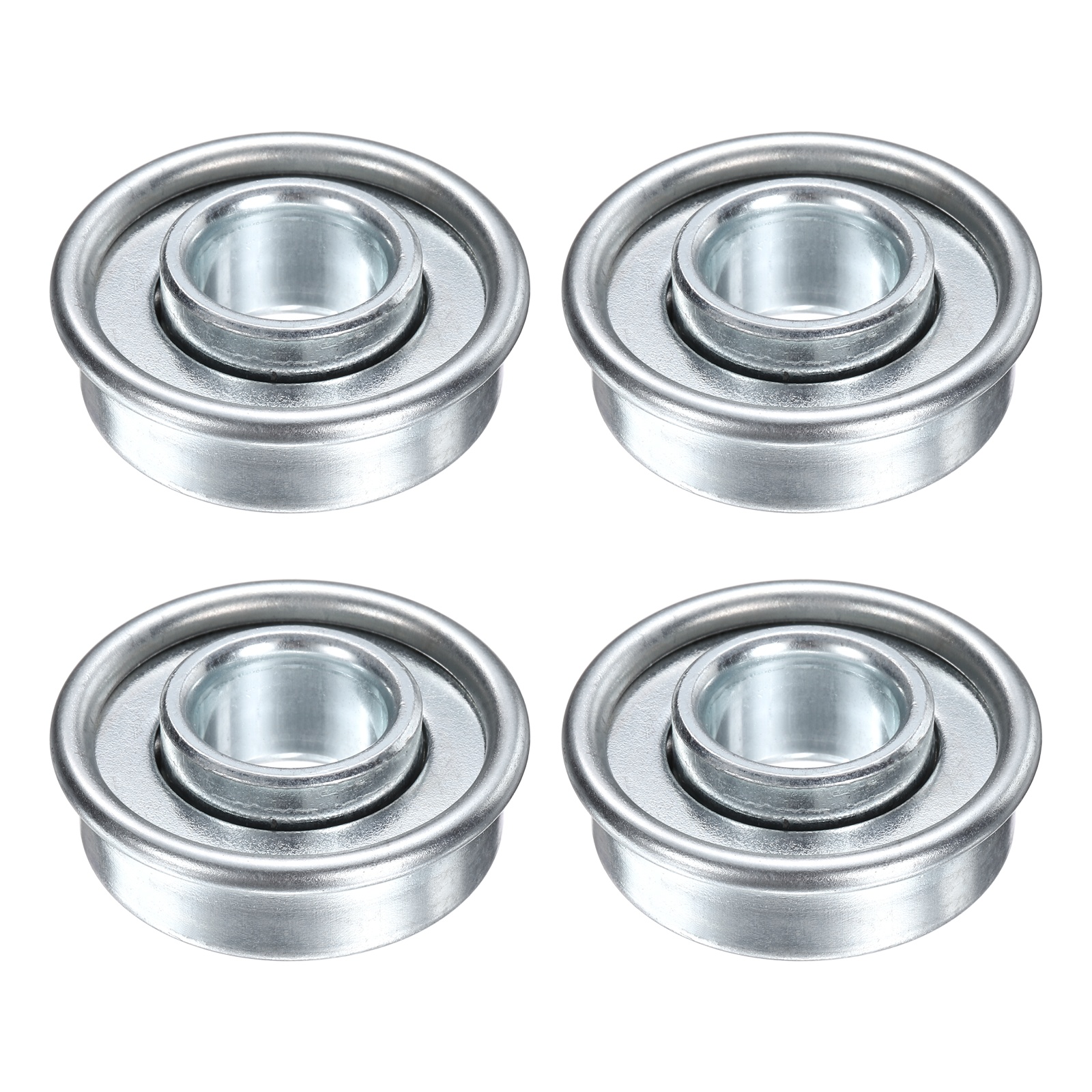 Cuscinetti A Sfera Flangiati FR8-2RS – 4 Pezzi, 1/2x1-1/8x5/16 Pollici, Doppio Sigillo, Acciaio Cromo, Per Skateboard E Ruote