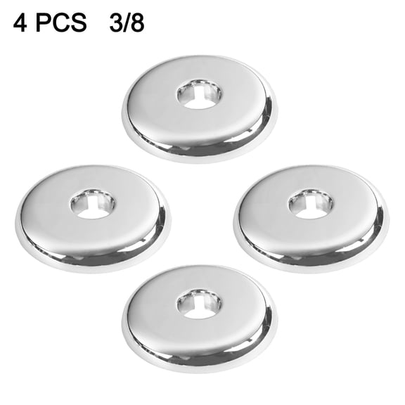 4 Pack Radiator Pipe Cover Collars 3/8" To 3/4" Hole, Slide-On Plastic Trim Rings For Heating Water Gas Pipes, Install Decorative Concealer For Plumbing Fixtures(3/8”)