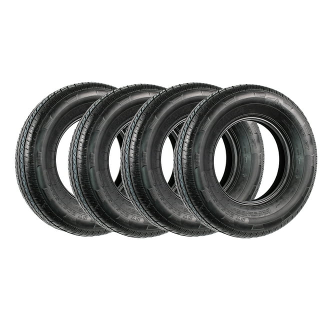 Rainier 4Pack Radial Trailer Tires ST205/75R14 Load Range C 1760 50