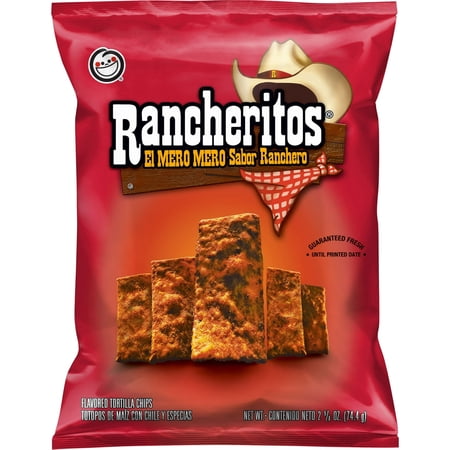 4 Pack - Rancheritos Original Flavored Tortilla Chips, 2.625 oz Bag