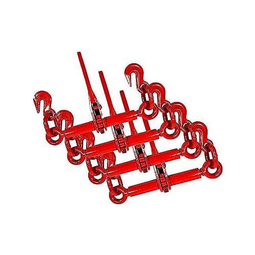 4 Pack Ratchet Chain Binder, 1/45/16 Inch Load Binders Heavy Duty