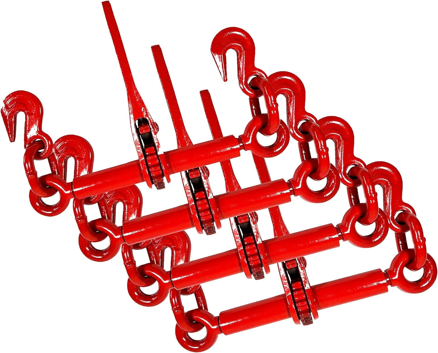 4 Pack Ratchet Chain Binder, 1/45/16 Inch Load Binders Heavy Duty