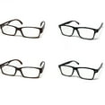 thumbnail image 1 of 4 Pack Reading Glasses Men Women Unisex Readers Square Rectangle Round Frame +2.00, 1 of 4