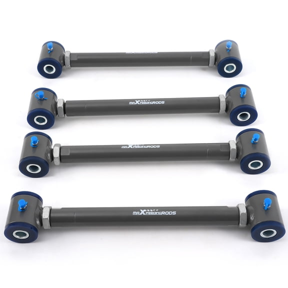4-Pack Rear Adjustable Camber Control Arms for Honda Accord 2003-2007 and Acura RL/TSX/TL 2003-2008 Gray Steel Adjustable -2.0° to +4.0° with Polyurethane Bushings