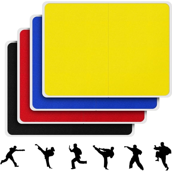 4 Pack Rebreakable Boards Martial Arts,Taekwondo Breaking Boards for Kids,Karate Boards for Breaking Kids,Adults Karate Breaking Boards Rebreakable se,Boxing Arts Training Equipment Gifts