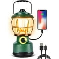 thumbnail image 1 of Rechargeable LED Lantern - 3000 Lumens, 5 Light Modes, IP54 Waterproof, 7500mAh Battery, Portable Flashlight for Camping, Hiking, Power Outages & Emergencie (Green), 1 of 4