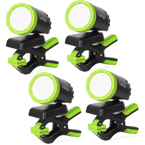 4-Pack Rechargeable LED Work Light with 360 Adjustable Spotlight Magnetic Base and Clamp