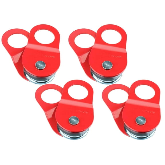 (4 Pack) Recovery Winch 10 Ton Snatch Block, Towing Pulley Blocks 22,000 lbs Capacity, Off Roading, Hauling | Offroad Recovery Accessory for Truck, Tractor, ATV & UTV