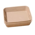 thumbnail image 1 of 4 Pack Recyclable Pulp Disposable Cat Litter Box Large Portable Odor Control Pan for Indoor Cats Small Pets Travel Camping Toilet Use, 1 of 4