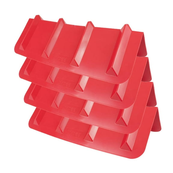 (4 Pack) Red Corner Protector V Shaped Edge Guard 8" x 8" x 24" Inches
