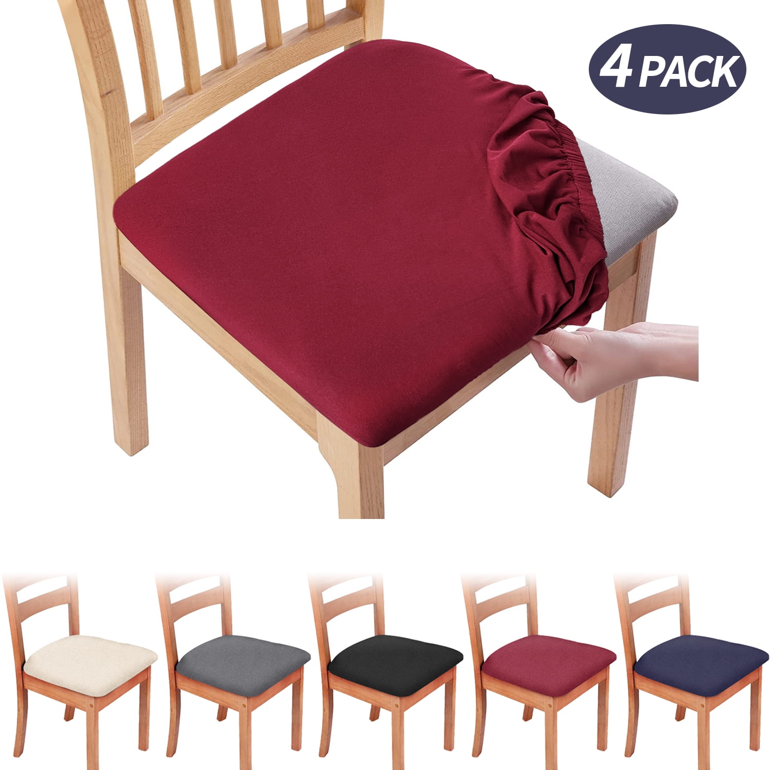 Pack Red Seat Covers for Dining Chairs,Removable Liberia Ubuy