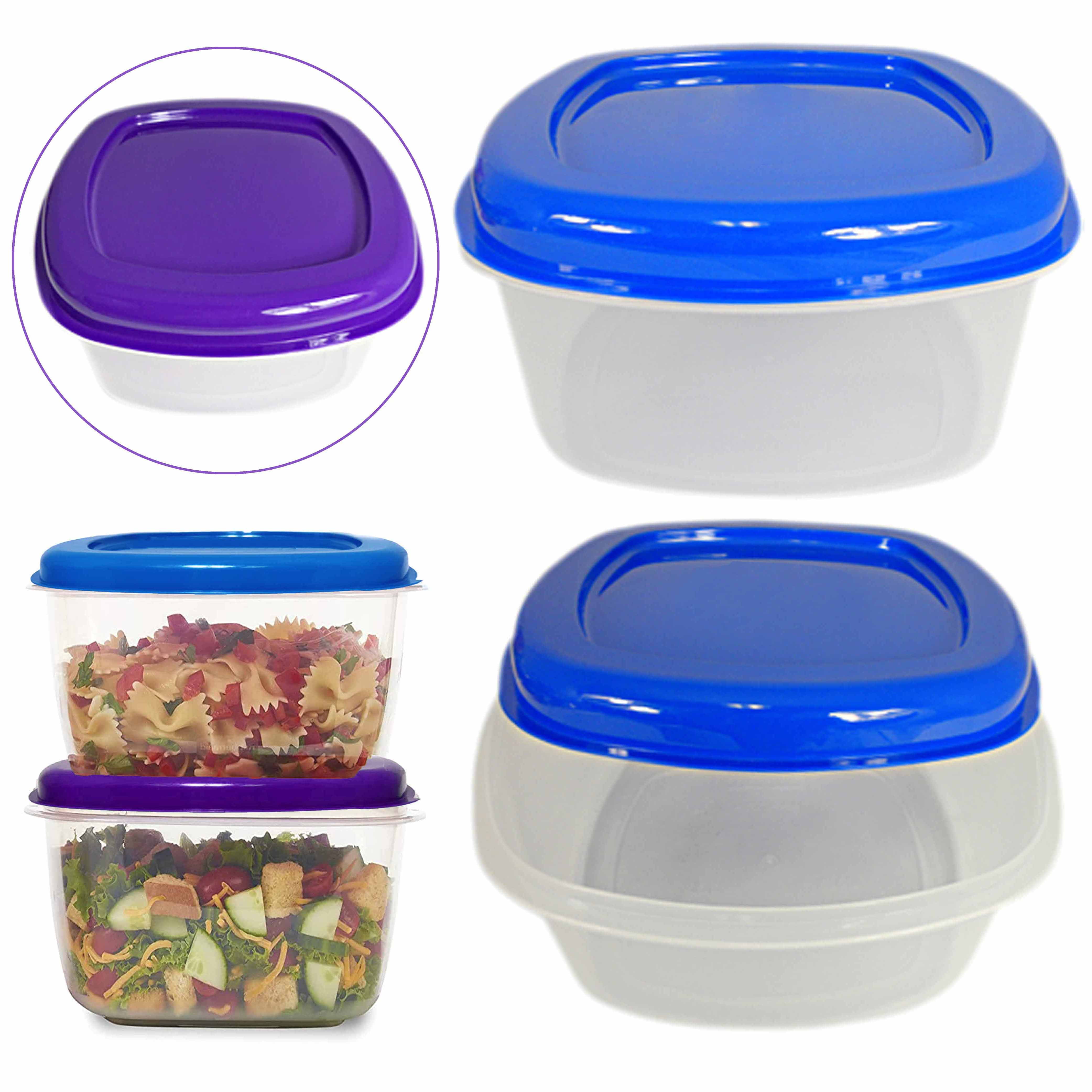 4 Pack Kitchen Food Storage Container w/ Lids 5LITER Large BPA Free Refrigerator