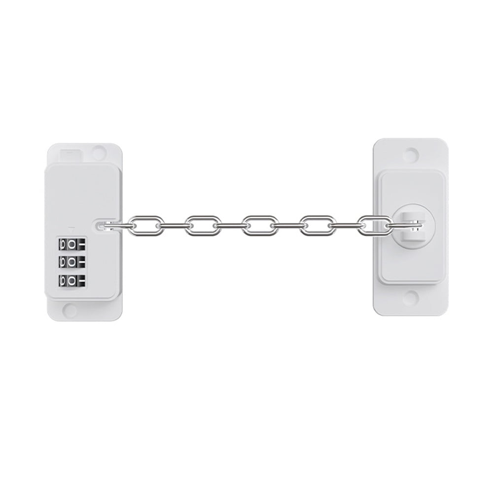 4 Pack Refrigerator Lock with code for Babies, Child Safety Digital combination lock for Fridge, Cabinets, Window and door, Adjustable cabinets Lock for Babies, Kids and Toddlers (White)