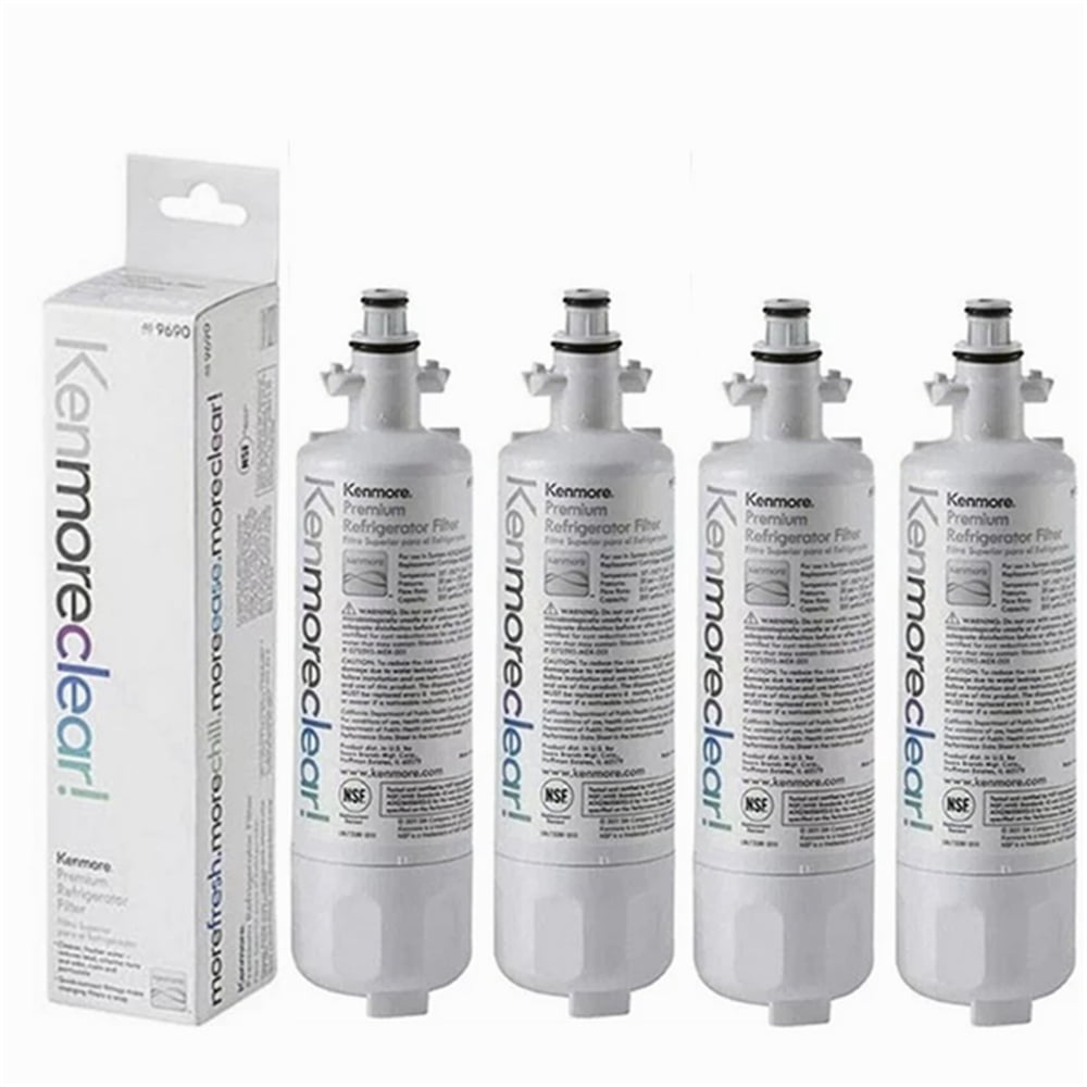 4 Pack Refrigerator Water Filter Kenmore 9690 Replacement for Kenmore