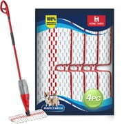 4 Pack Replace Mop Pads for O-cedar Promist Max Microfiber Spray Mop Refill, Washable Reusable Replace Spray Mop Pad Head