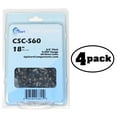 thumbnail image 1 of 4 Pack Replacement 18-Inch Semi Chisel Chainsaw Chain for McCulloch Mini Mac MS1636 Chainsaw - (18 inch, 3/8" Pitch, 0.050" Gauge, 60 Drive Links), 1 of 2