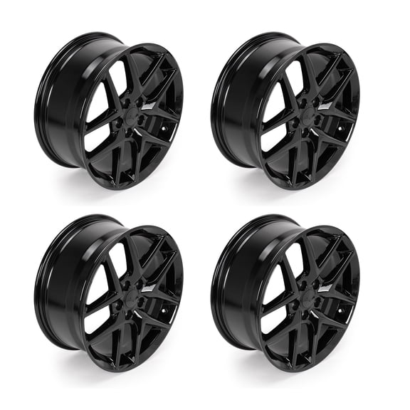 4-Pack Replacement 18x8 Inch Wheel Black Rim for Honda Civic 2016-2024