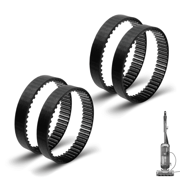 4 Pack Replacement Belts for Shark AZ2002 AZ2000 AZ2000W AZ2000WWK HZ2002 HZ2000 LA502 LA500 LA455 UV850 Vertex Ultralight Vacuum Cleaner, Soft Front Brush Belt 153-3GT-7 (Pack of 4)