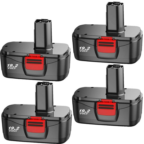 4 Pack Replacement for Craftsman 19.2 Volt Battery C3 DieHard 130279005 130279003 130279017 315.115410 315.113753 315.11485 1302350211323903 1323517 120235021