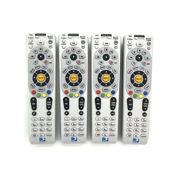 (4 Pack) Replacement DirecTV RC66X Remote Control for DirecTV Receivers