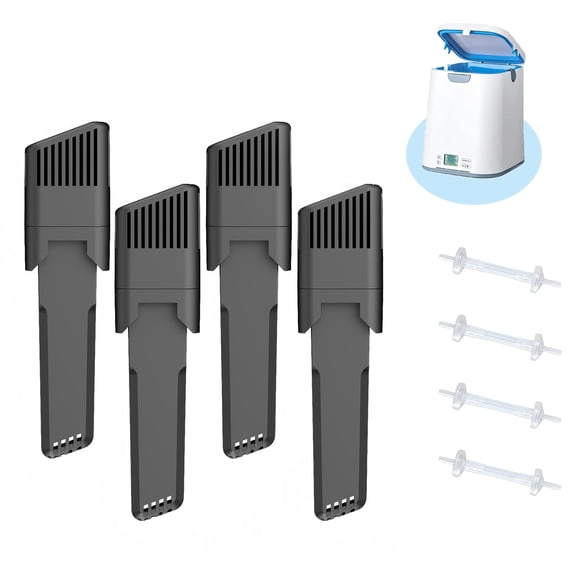 4-Pack Replacement Filter Kit for SoClean 2 Compatible with SC1200, Including 4 Cartridge Filters & 4 Check Valves