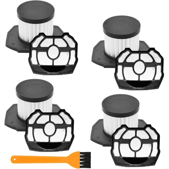 4 Pack Replacement Filter for Ryobi P718 18 Volt Strut Stick Vacuum Cleaner, Fit for Ryobi P718K P7181 Part 313282001 313282002 A32SV02 Replacement Stick Vacuum Filter