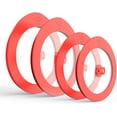 thumbnail image 1 of 4 Pack Replacement Lids for Pyrex 7201-PC 4 Cup Glass Containers Mixing Bowl Silicone Storage Cover Leakproof Red, 1 of 13