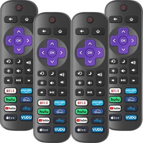 4 Pack Replacement Remote Control Only for TV, Compatible for TCL /Hisense /Onn /Sharp / /Westinghouse TVs (Not for Stick, Box or Speaker)