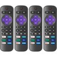 thumbnail image 1 of 4 Pack Replacement Remote Control Only for Roku TV Compatible with All TCL Roku/Hisense Roku/Onn Roku/Sharp/Philips Roku (Not for Roku Stick Box or Speaker), 1 of 4