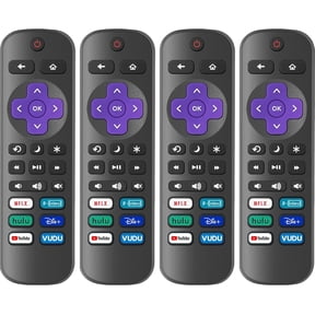 4 Pack Replacement Remote Control Only for Roku TV, Compatible with All TCL Roku/Hisense Roku/Onn Roku/Sharp/Philips Roku (Not for Roku Stick, Box or Speaker)