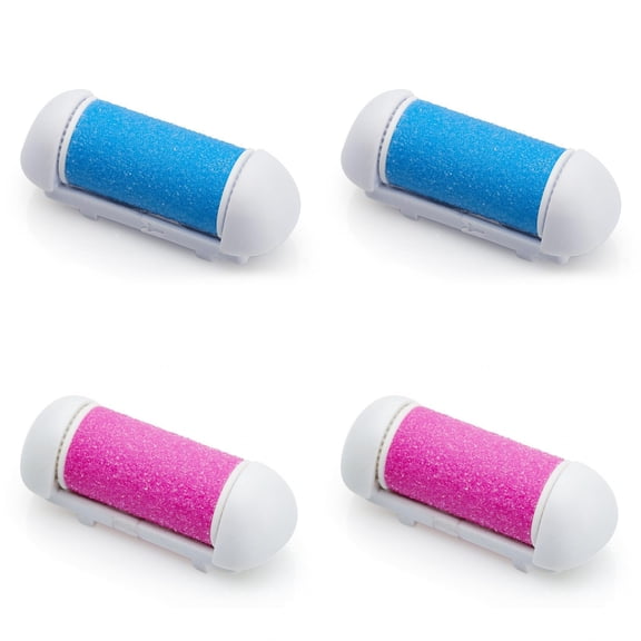 4 Pack Replacement Rollers Heads for Electric CallusRemover Foot Exfoliator Removal Replacement Head Foot Scrubber Personal Foot File Pedicure Tools
