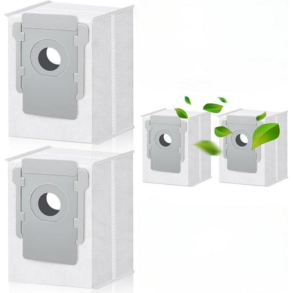 4 Pack Replacement Roomba Vacuum Bags, Compatible with iRobot Roomba i2/i3/i3+/i4/i4+/i6/i6+/i7/i7+/i7plus/i8++/E5/E6/E7 Series Automatic Dirt Disposal Bags
