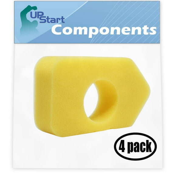 4-Pack Replacement for Briggs & Stratton 10A902-0207-01 Engine Air Filter Foam Element - Compatible with Briggs & Stratton 698369 Filter