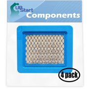 4-Pack Replacement for Briggs & Stratton 4915 Flat Air Filter Cartridge - Compatible with Briggs & Stratton 491588S Filter