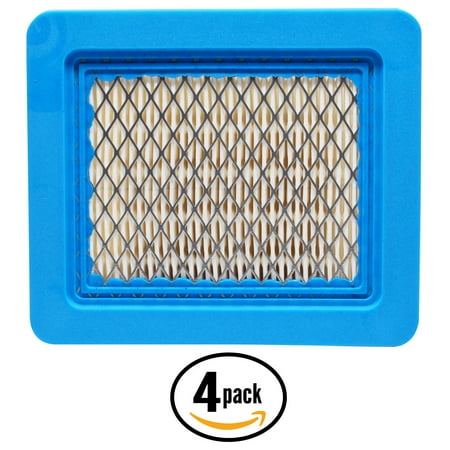 4-Pack Replacement for Briggs & Stratton 5043A Flat Air Filter Cartridge - Compatible with Briggs & Stratton 491588S Filter