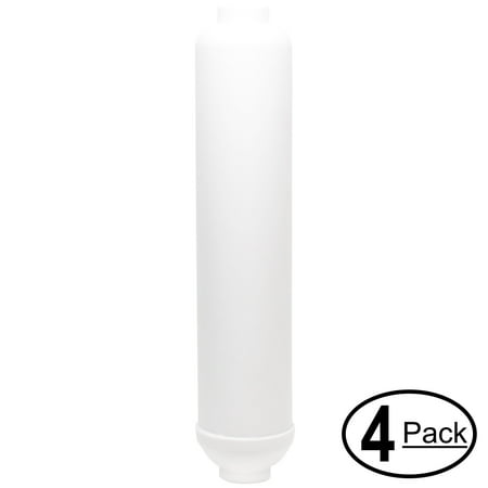4-Pack Replacement for iSpring RCC7AK-UV Inline Filter Cartridge - Universal 10-inch Cartridge for iSpring 123Filter 7-stage RO System - Denali Pure Brand