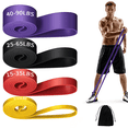thumbnail image 1 of Skywee Resistance Bands Set (4 Pack), Heavy Duty Pull Up Assistance Bands for Home Gym, Strength Training & Muscle Building - Carry Bag Included, 1 of 6