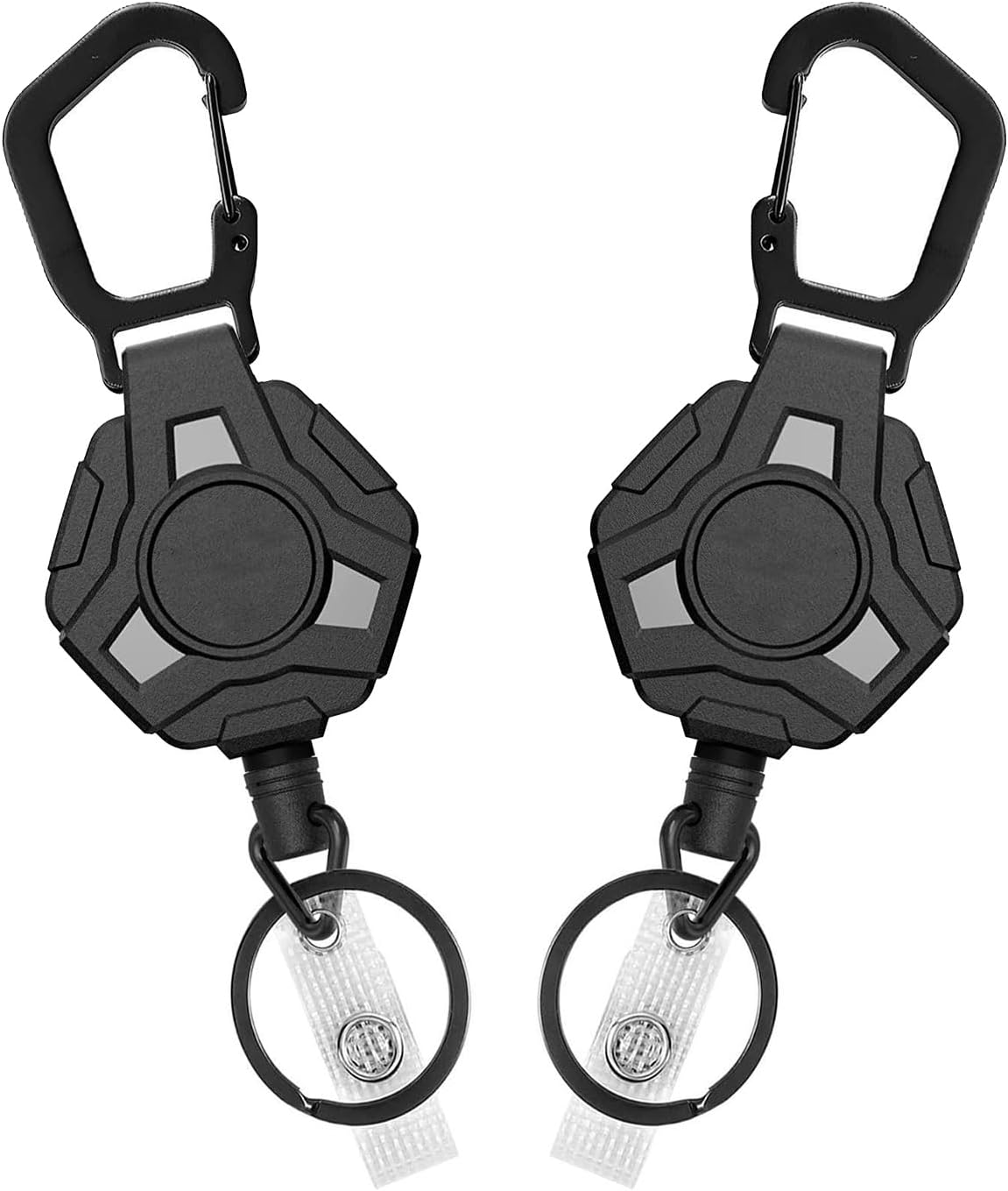 4 Pack Retractable Keychain Heavy Duty, Badge Reels Retractable, Badge