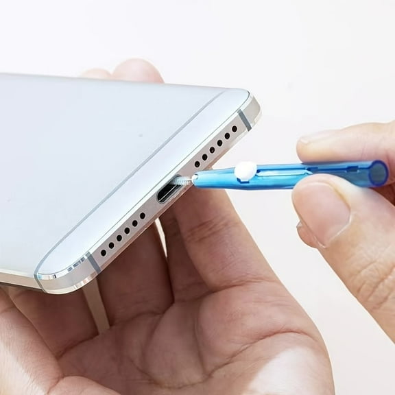 4 Pack Retractable Phone Charge Port Cleaning Tool Anti-Clogging Mini Brushes Cleaner for iPhone 16 Pro Max Speaker and Receiver, Multifunctional Cleaning Tool Compatible with AirPods 4 Tablet Camera