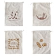 thumbnail image 1 of 4-Pack Reusable Cotton Bread Bag for Homemade Sourdough Storage, 15"x12.3" Extra-Large, Washable & Eco-Friendly for Bakery Freshness, A+B+C+D, By Preplabs, 1 of 9