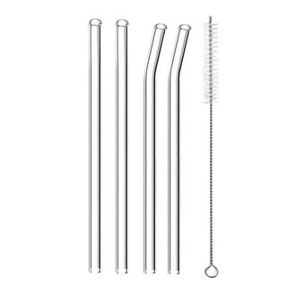 Walfos 7 Pcs / Set Reusable Christmas Stainless Steel Drinking Straws Metal  Straw (2 Straight, 2 Bent, 1 Thick Straw