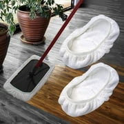 4-Pack Reusable Microfiber Mop Pads, 15"x8" Washable Replacement Mop Covers for Flat Mops, Absorbent Cotton Cleaning Cloths for Hardwood Floors