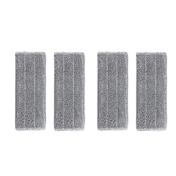 4 Pack Reusable Microfiber Mop Pads for Efficient Floor Cleaning, Washable and Compatible with Most Mop Brands