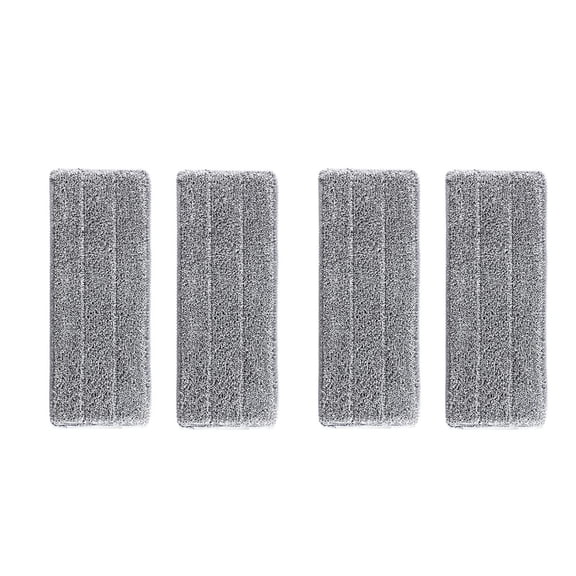4 Pack Reusable Microfiber Mop Pads for Efficient Floor Cleaning, Washable and Compatible with Most Mop Brands