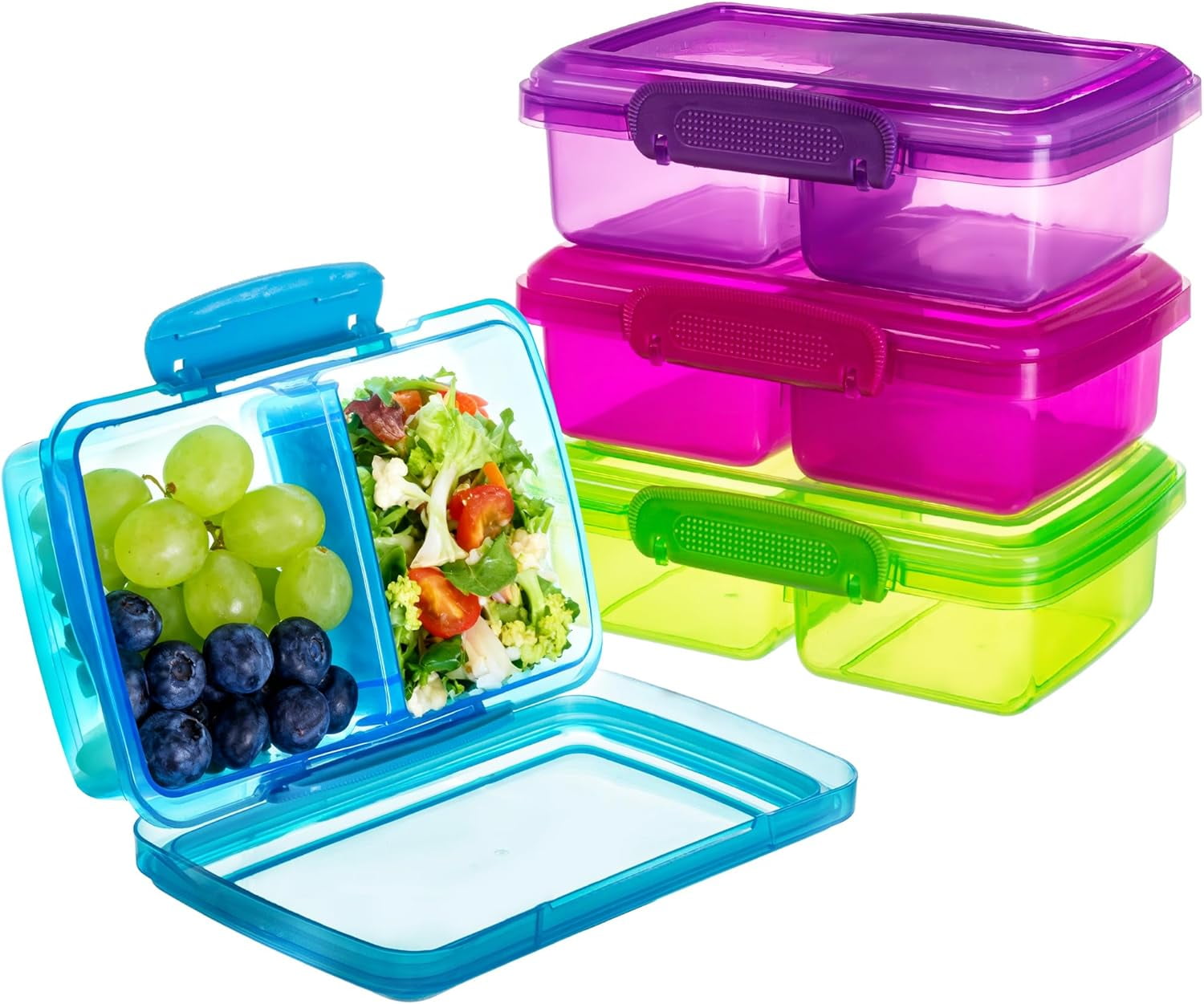 4 Pack Reusable Snack Containers with Lids, Bento Boxes — free download