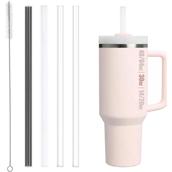 4 Pack Reusable Straw for Cup 14/20oz | 30oz | 40/64oz, Replacement for