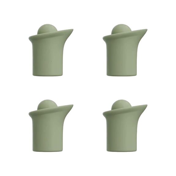 4 Pack Reusable Wine Cork Alternatives for Red Wine Champagne Filter Pour Feature Leak Resistant Silicone Texture